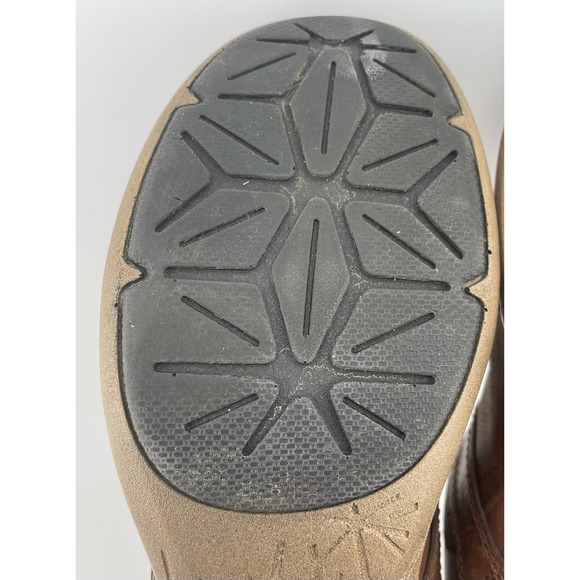 Merrell Dassie Stitch Brown Leather Comfort Clogs Slip On Women's 9 EU40 - Picture 9 of 16